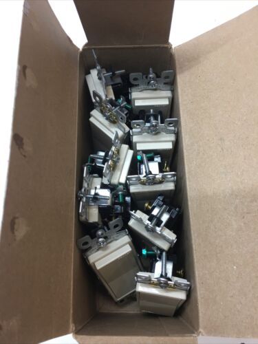 Leviton Decora 5601-2T 15 Amp 120/277 Volt Switches Light Almond 10-Pack