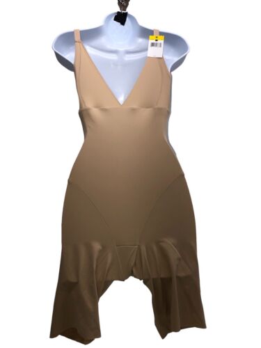 Women's Maidenform Open-Bust Body ShapewearWear Your Own Bra Size Medium Beige