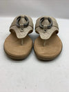 CLIFFS BY WHITE MOUNTAIN Women's Benedict Mini Wedge Sandal Taupe Woven Size 6.5
