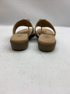 CLIFFS BY WHITE MOUNTAIN Women's Benedict Mini Wedge Sandal Taupe Woven Size 6.5