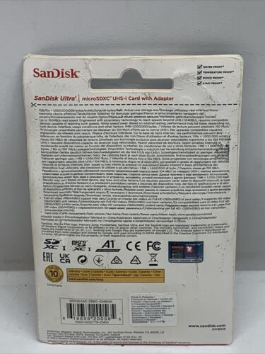 SanDisk Ultra 256 GB Micro SD) Class 10 Memory Card- SDSQUAC-256G-GN6MA Lot Of 6
