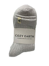Cozy Earth Women's Modern Crew Socks SOCKML1453 Cloud Size M/L Plush 3 Pack