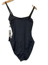 La Blanca Women's One Piece Swimsuit Island Goddess Shirred Side Bathing Size 8