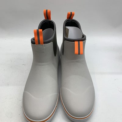Furuian Men's Deck Fishing & Rain Waterproof Slip On Neoprene Ankle Boots 11