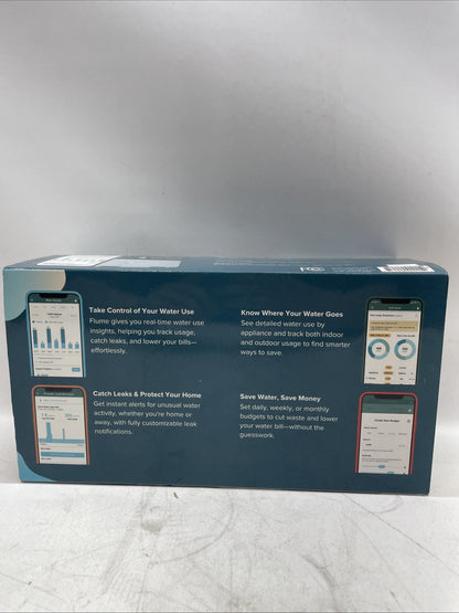 Flume Smark Leak Detector & Water Flow Monitor Water Usage Tracking, Indoor/Outd