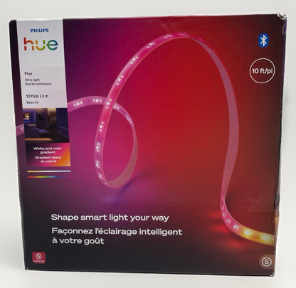 Philips Hue Flux 10-Feet LED Strip Light 1200 Lumens, RGBWWIC, Cuttable 1-Pack