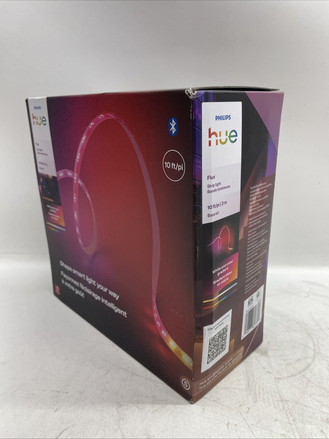 Philips Hue Flux 10-Feet LED Strip Light 1200 Lumens, RGBWWIC, Cuttable 1-Pack