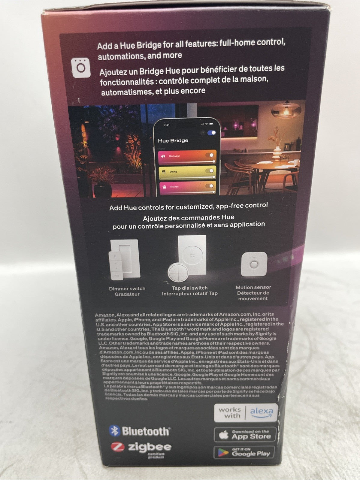 Philips Hue Flux 10-Feet LED Strip Light 1200 Lumens, RGBWWIC, Cuttable 1-Pack