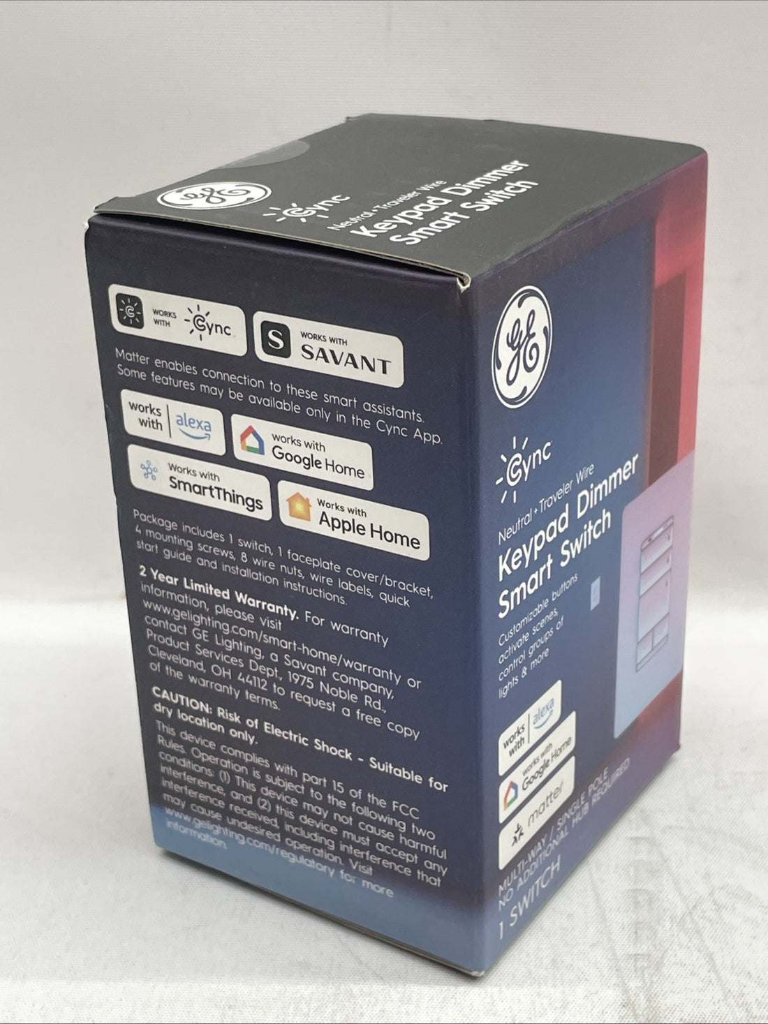 GE Cync Keypad Dimmer Smart Switch, Highly Customizable Dimmer Switch 93131906