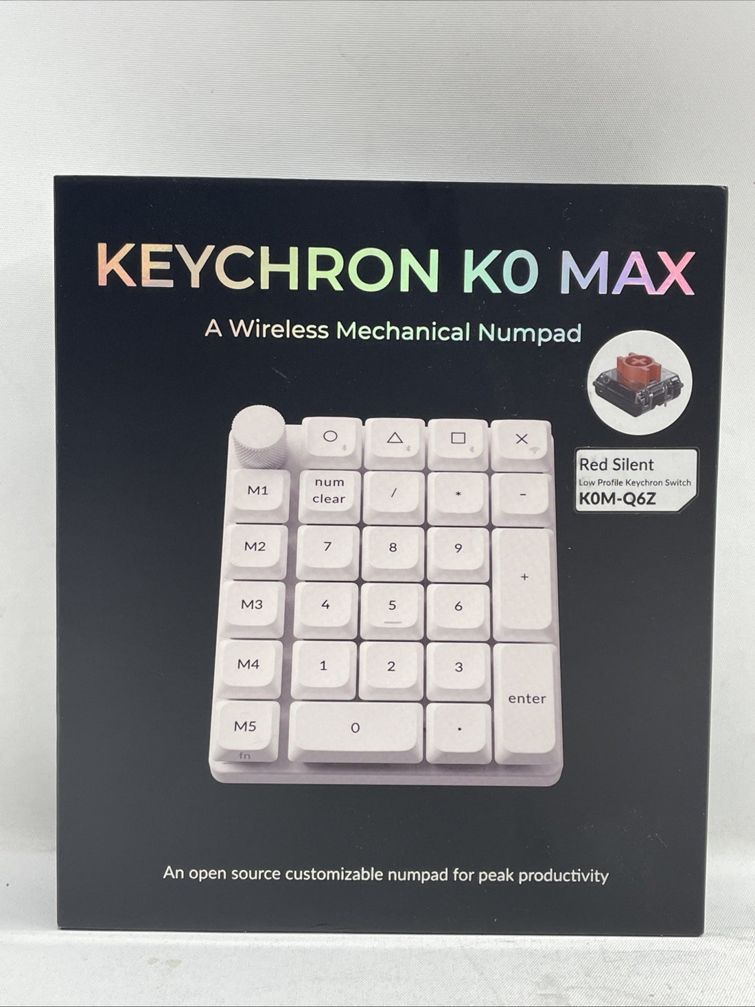 Keychron K0 Max Wireless Mechanical Numpad Wireless KOM-Q6Z Customizable White