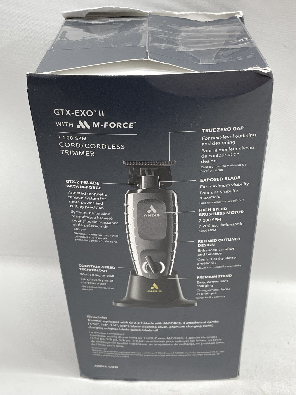 Andis GTX-EXO II M-Force Cordless Trimmer GTX-Z T-Blade High Speed Brushless