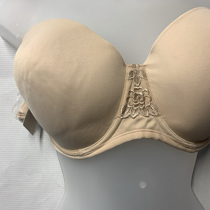 Vanity Fair 74380 Women's Bra Strapless Beauty Back Underwire Size 36DD Beige