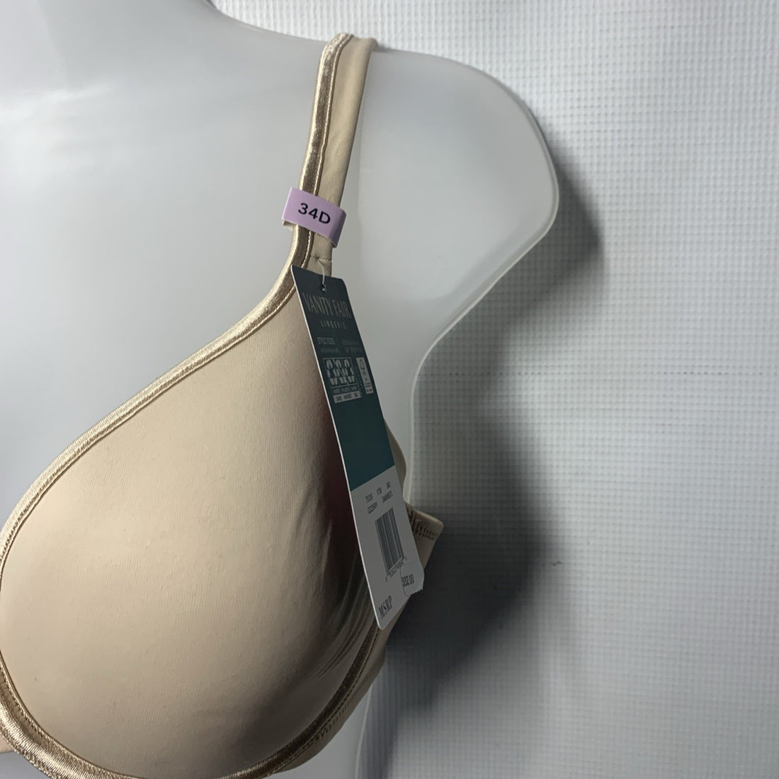 Vanity Fair Body Caress Full Coverage Contour Bra 75335 Underwired Size 34D