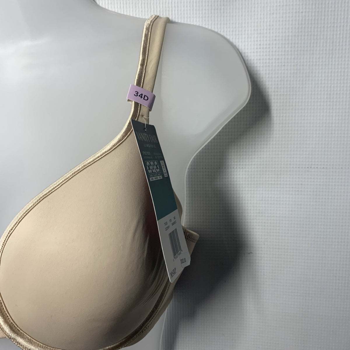 Vanity Fair Body Caress Full Coverage Contour Bra 75335 Underwired Size 34D