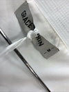 GRACE KARIN Blouse Women Swiss Dot A-Line Tops Short Sleeve V-Neck Size M White