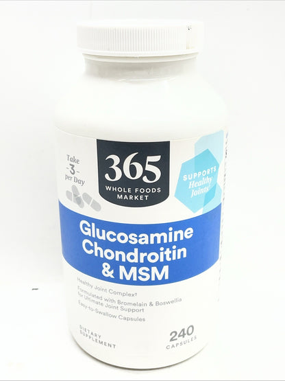 365 by Whole Foods Market, Glucosamine Chondroitin & MSM, Supports Healthy Joint