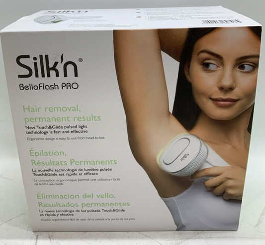 Silk'n Bella Flash Pro Touch & Glide HPL Technology Ergonimic Hair Remover White