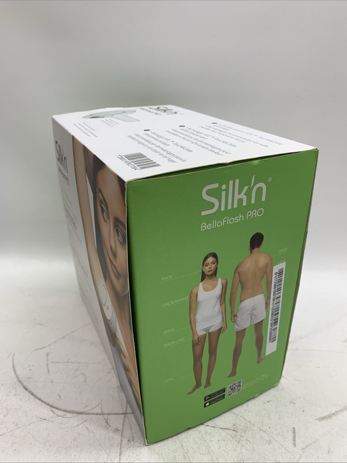 Silk'n Bella Flash Pro Touch & Glide HPL Technology Ergonimic Hair Remover White