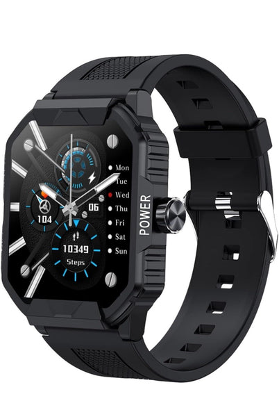 Welly Merck Smart Watch Black Touch Screen Fitness Tracker Pedometer Monitor