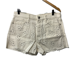 HUDSON Women's Lori Star Studded High Rise Cut Off Short Size 30 with Pockets