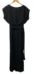 Eliza J Women's Cap Short Sleeve Wide Leg Jumpsuit Black Size 0 Formal Business