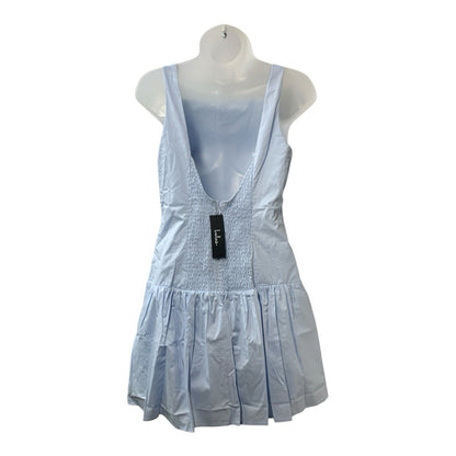 Lulus Rory Women's Cocktail Shirt Mini Dress Party Medium Sleeveless Light Blue