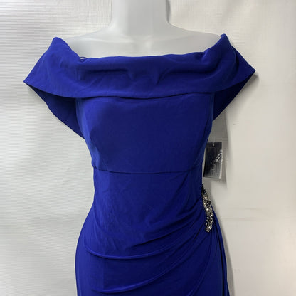 Alex Evenings Women's Long Foldover Off the Shoulder Gown, Formal Event Size 12