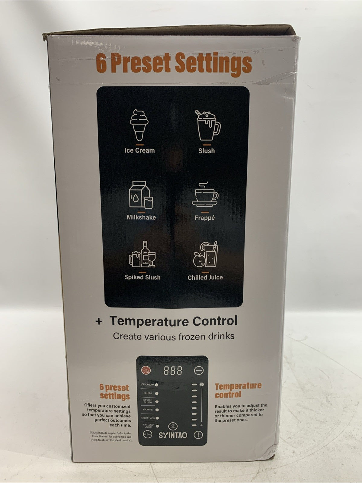 SYINTAO 2-in-1 Slushie & Soft Serve Ice Cream Maker, No-Ice-Needed Frozen Drink