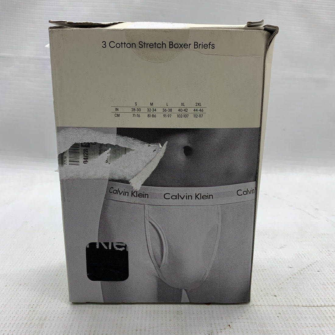 Calvin Klein Boxer Briefs Cotton Stretch Breathable XL Black Underwear - 3 PACK