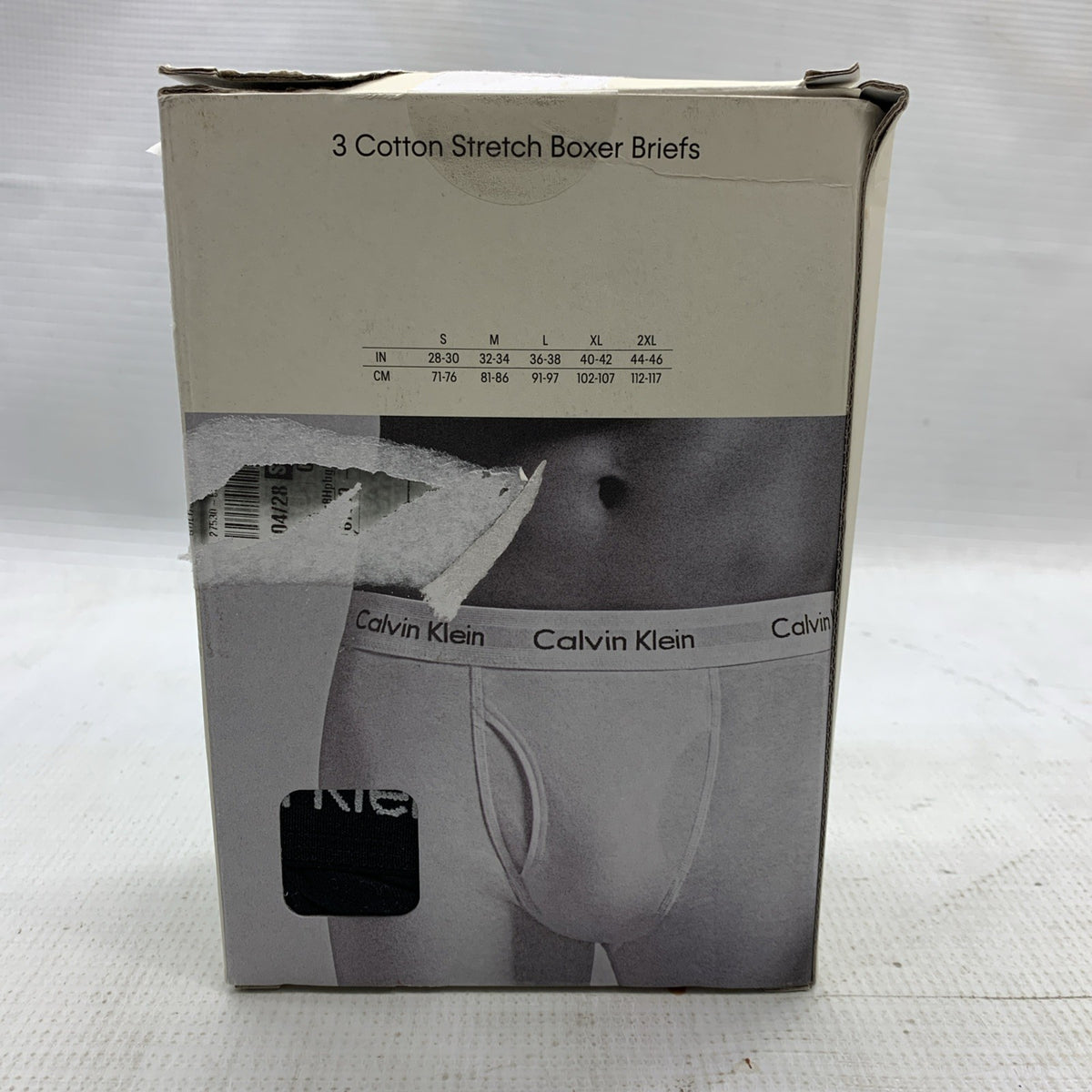 Calvin Klein Boxer Briefs Cotton Stretch Breathable XL Black Underwear - 3 PACK