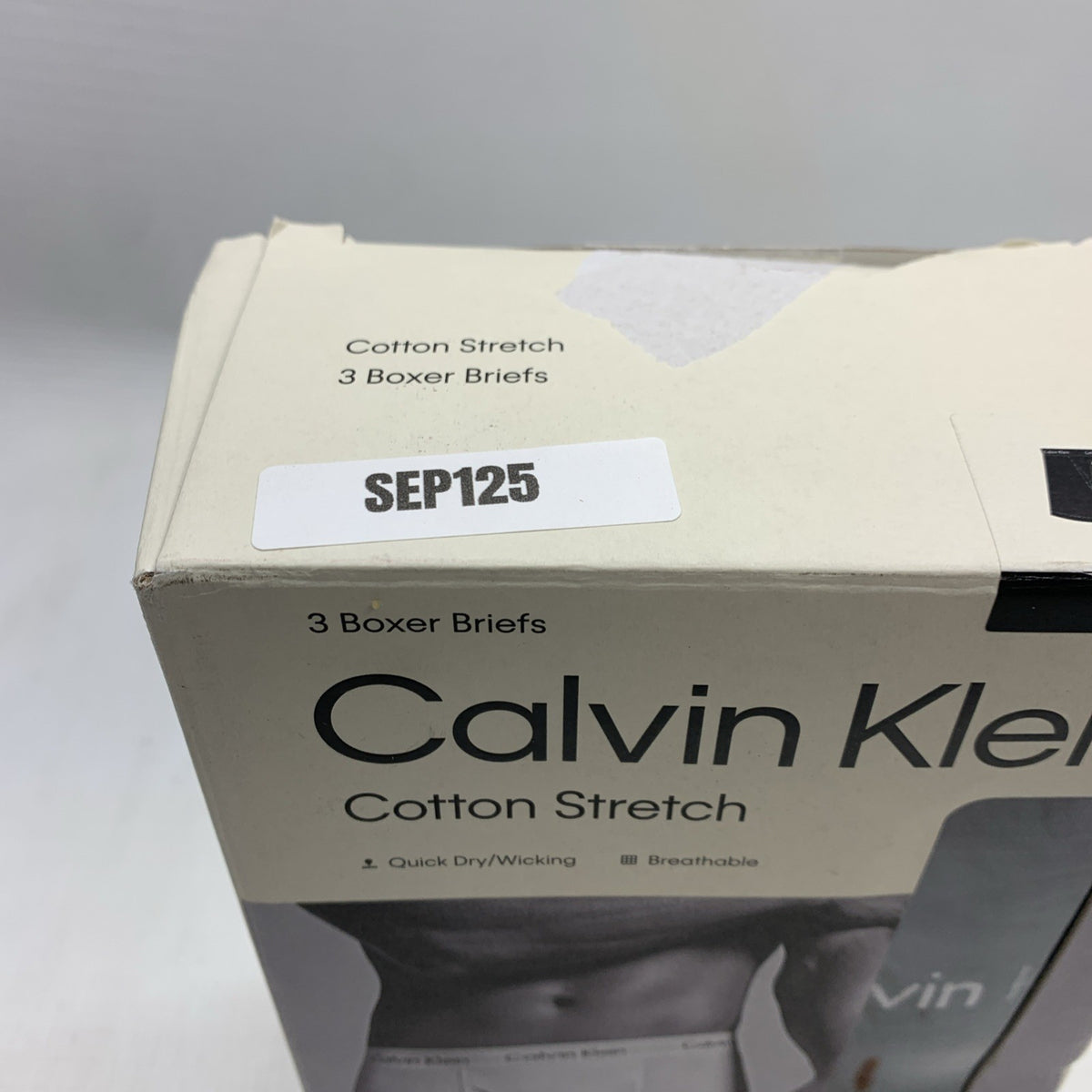 Calvin Klein Boxer Briefs Cotton Stretch Breathable XL Black Underwear - 3 PACK