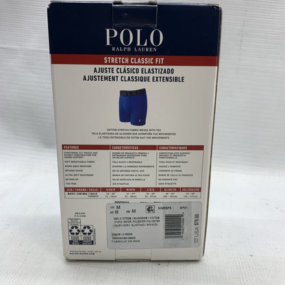 Polo Ralph Lauren Men's Stretch Classic Fit Medium Boxer Briefs Underwear 5 PACK