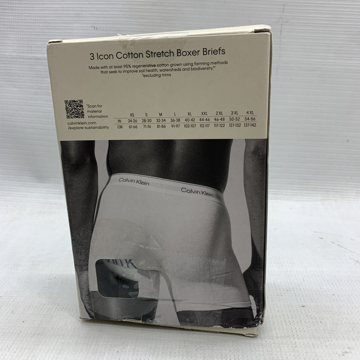 Calvin Klein Cotton Stretch Boxer Brief Men's Small Underwear Breathable 3 Pack