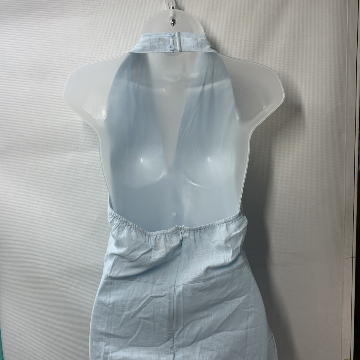 Petal And Pup Halter neck Tie Tiered Maxi Dress V-neck with Pockets Size Small