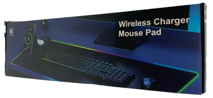 Wireless Charger Mouse Pad HD69 with Phone Stand, Large Home Gaming Desk Mat