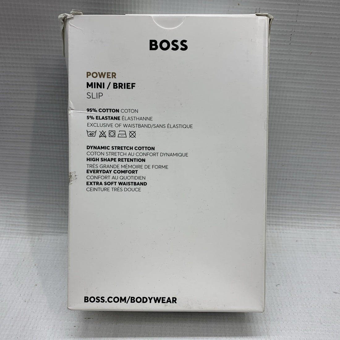 BOSS Men's Classic Regular Fit Cotton Stretch Fabric Power Mini Brief M - 3 PACK