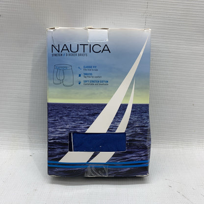 NAUTICA Stretch Boxer Briefs Men's Underwear Stretch Lightweight XL - 3 Pack