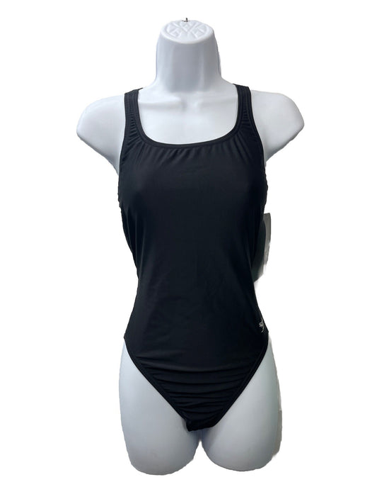 Speedo Women's Competition Swimsuit One Piece Pro LT Swimwear Size 10/36 Black