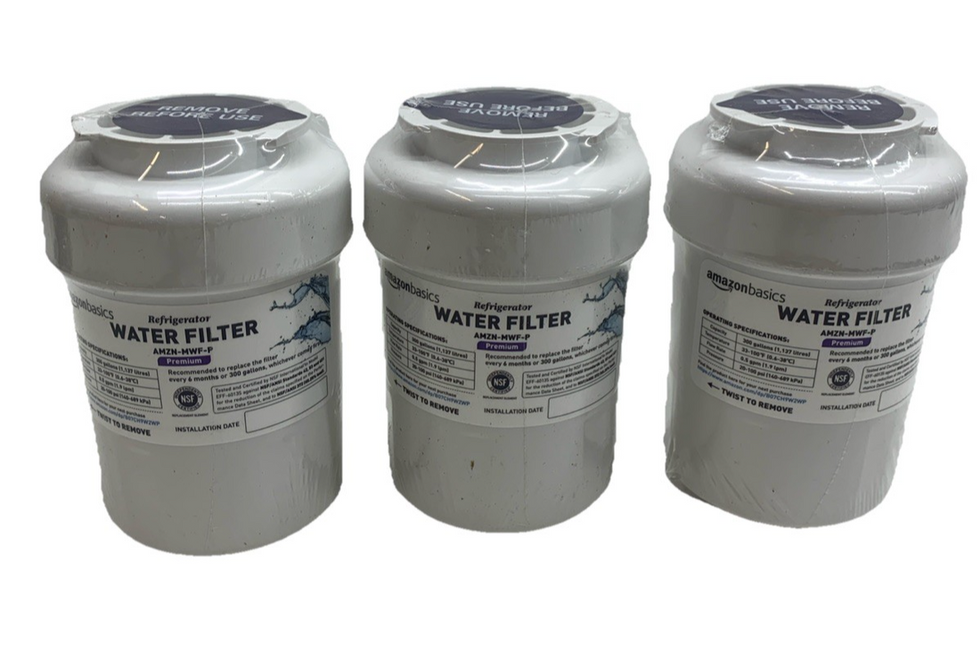 Amazon Basics Replacement AMZN-MWF Refrigerator Water Filter Cartridge - 3 Pack