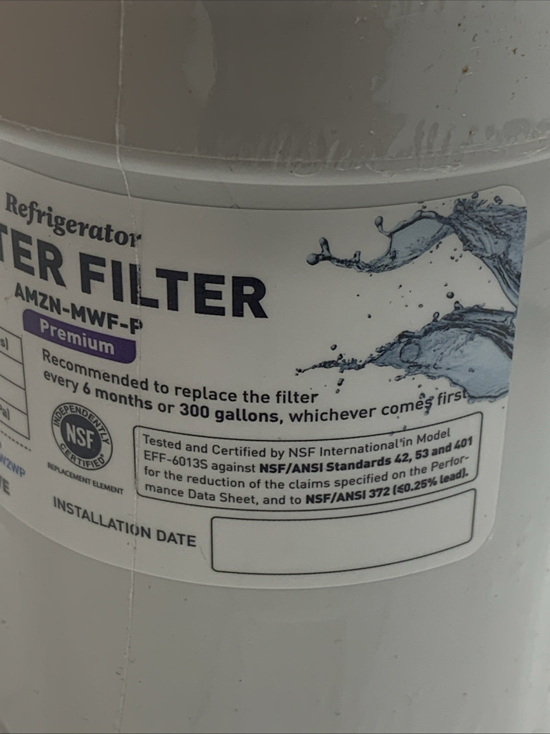 Amazon Basics Replacement AMZN-MWF Refrigerator Water Filter Cartridge - 3 Pack