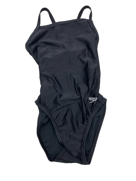 Speedo Women's Pro LT Bathing Suit Black Size 24 One Piece Swimwear Pull On