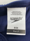 Speedo Women's ProLT Super Pro One Piece Swimsuit Solid Blue Size 8/34 Swimwear