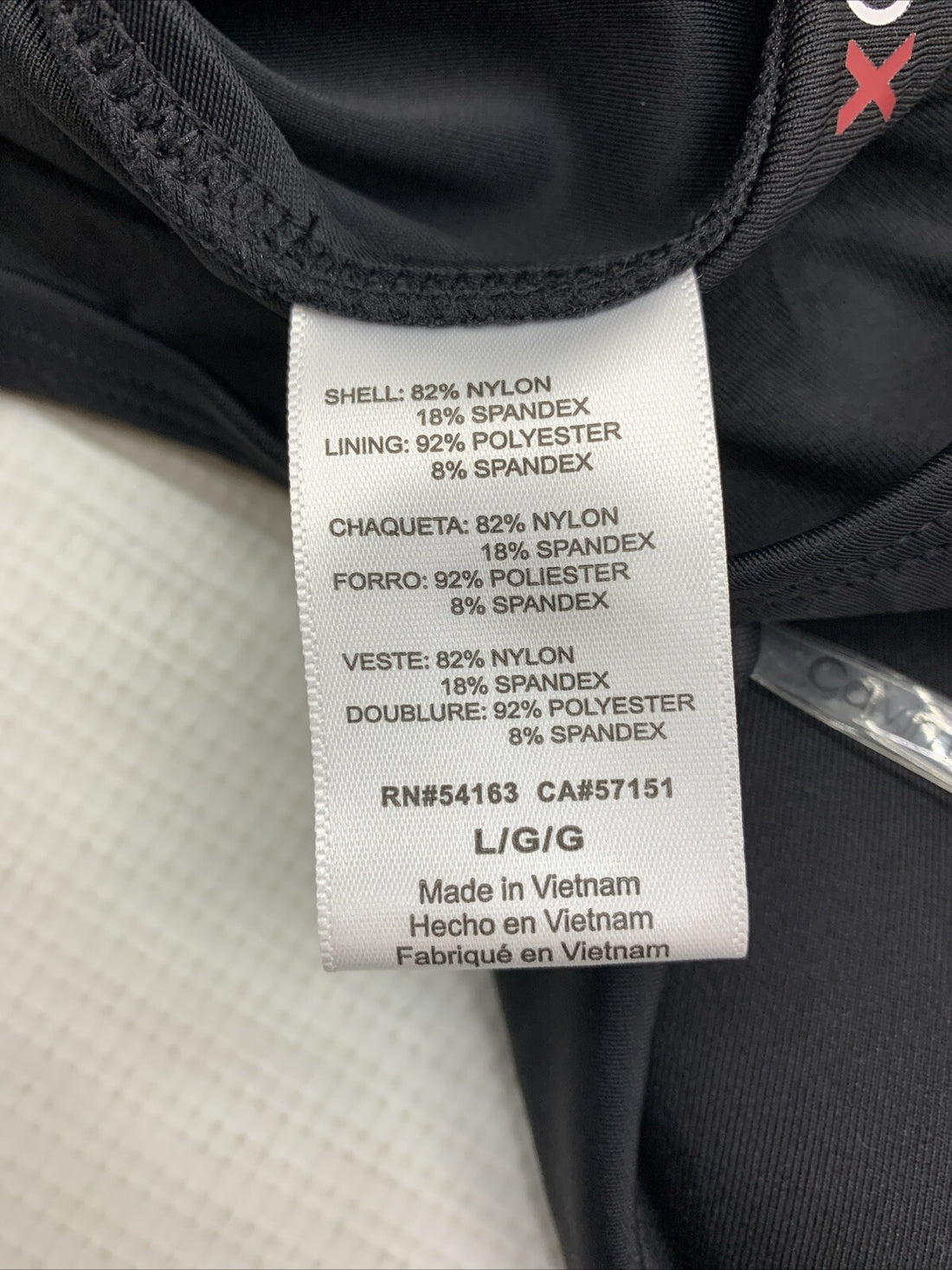 Calvin Klein Women Tie Back Logo Straps One Piece Swimsuit Size L Swimwear Black
