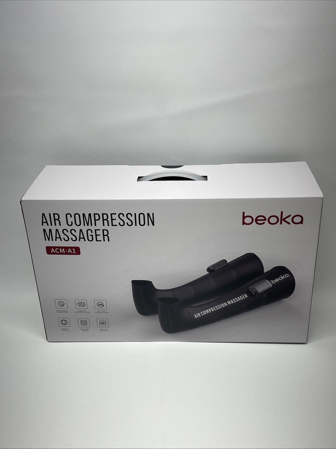 beoka Leg Compression Massager, Cordless Air Boots for Circulation Medium 2 Pack
