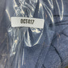 Adrianna Papell Women's Metallic Knit Draped Dress Steel Blue Square Neck Size 6