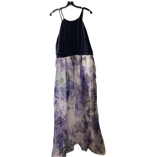 S.L. Fashions Womens Floral Print Skirt Dress Elegant Sleeveless 9141200 Size 16