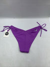 EIDON Standard Leah High Cut V-Front Tie Side Cheeky Bikini Bottom Underwear S