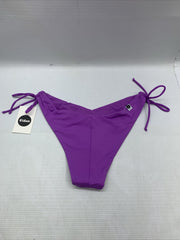 EIDON Standard Leah High Cut V-Front Tie Side Cheeky Bikini Bottom Underwear S