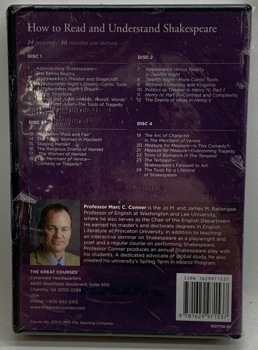 The Great Courses: How to Read and Understand Shakespeare DVD and Guidebook