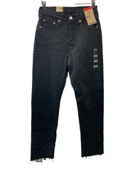 Levi's Women's 501 Original Fit Jeans Long Pants Size 25x30 Black High Rise